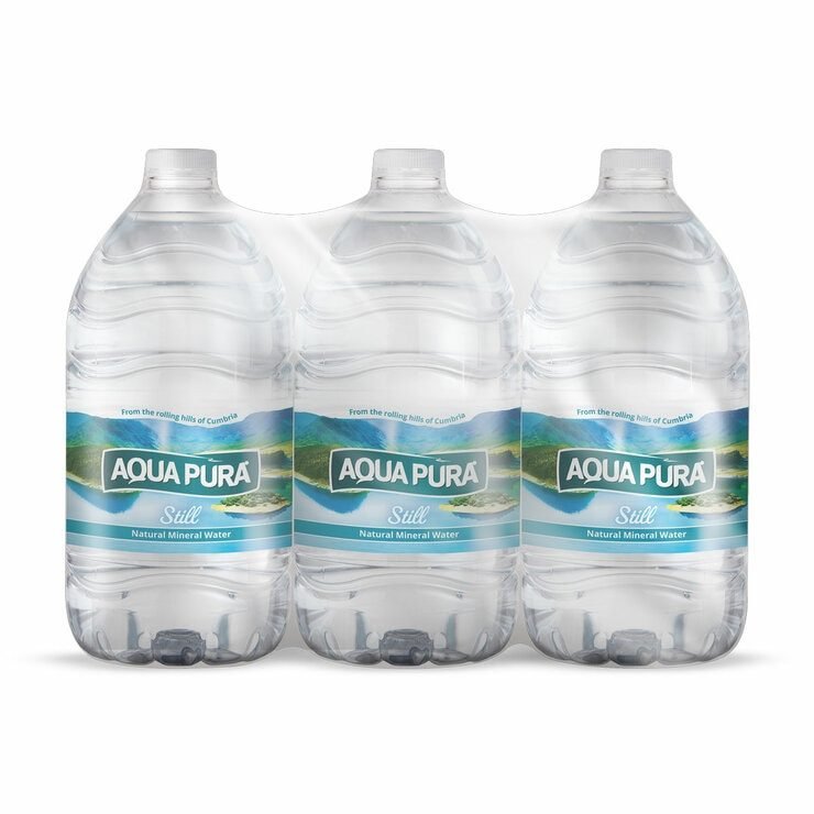 Aqua Pura Mineral Water, 3 x 5L