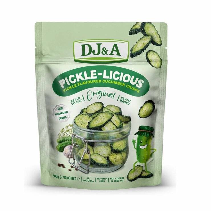 DJ&A Pickle-Licious Cucumber Crisps, 200g