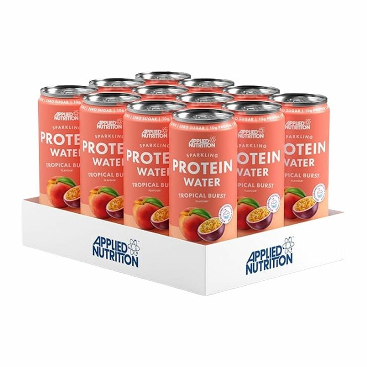 Applied Nutrition Sparkling Protein Water Tropical, 12 x 330ml