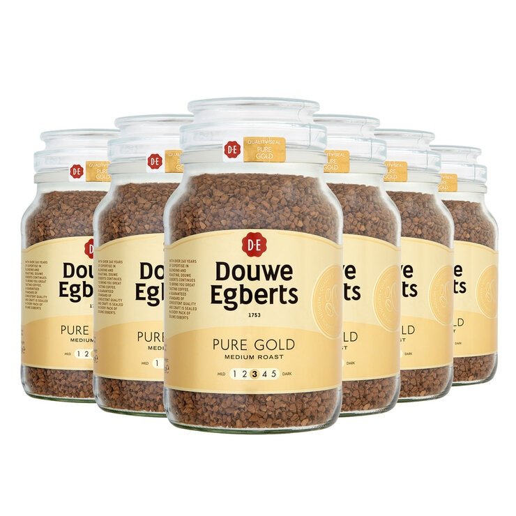 Douwe Egberts Pure Gold Coffee Granules, 6 x 400g