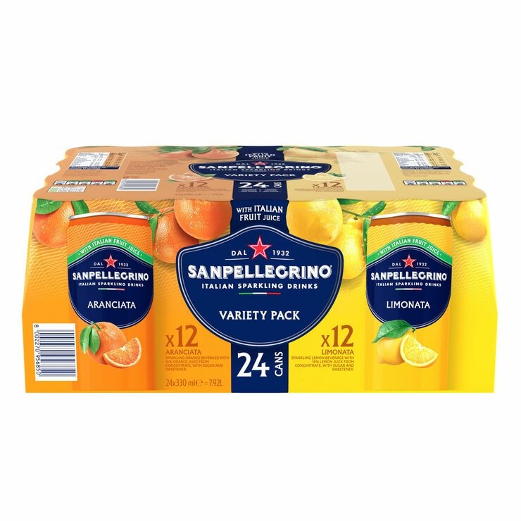 San Pellegrino Orange and Lemon, 4 x 6 x 330ml