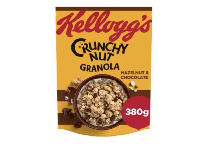 Kellogg&amp;#039;s Crunchy Nut Chocolate &amp;amp; Hazelnut Breakfast Granola 380g